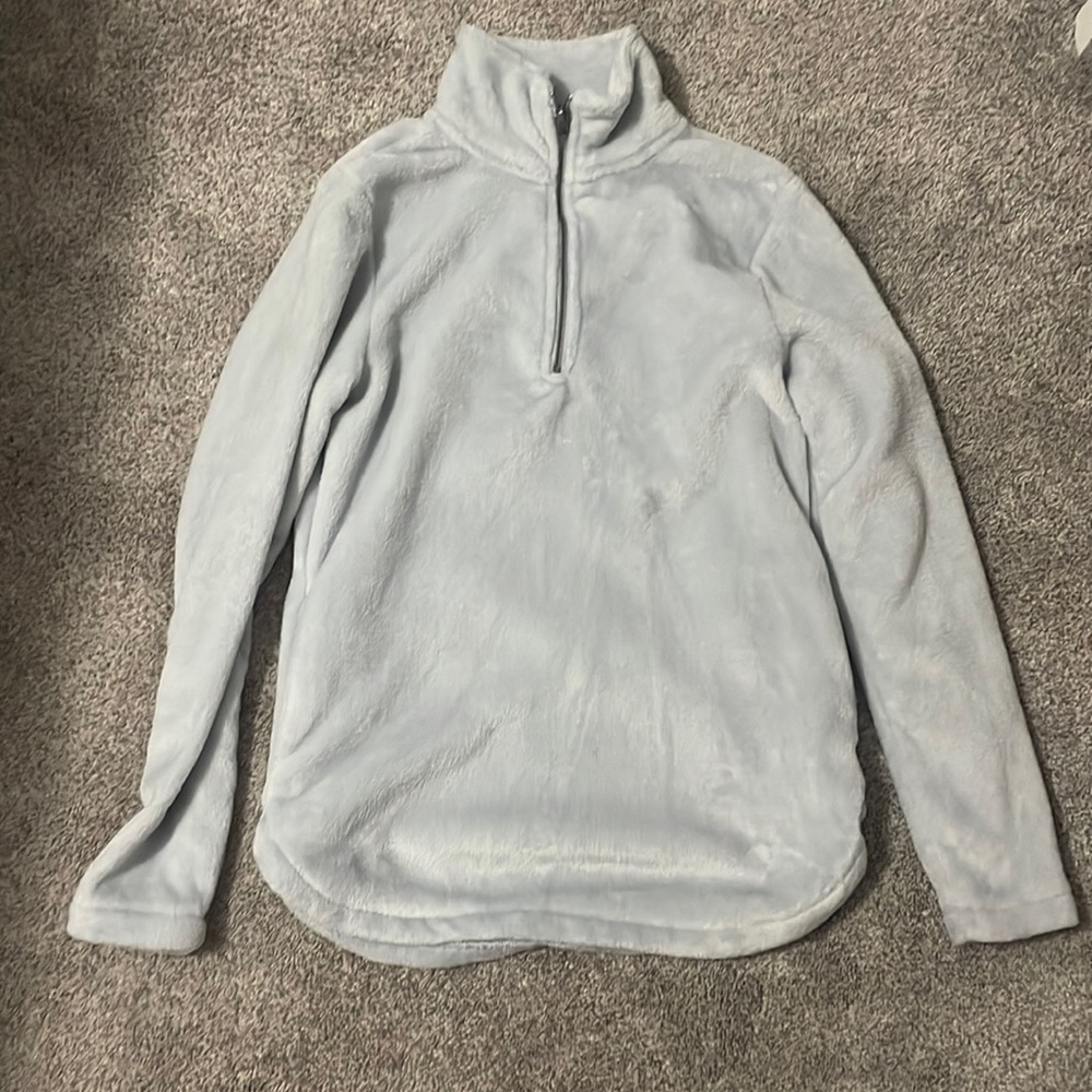 Fuzzy quarter zip